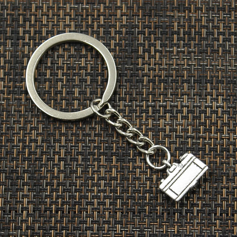 New Fashion Keychain 15x14mm Camera Pendants DIY Men Jewelry Car Key Chain Ring Holder Souvenir For Gift