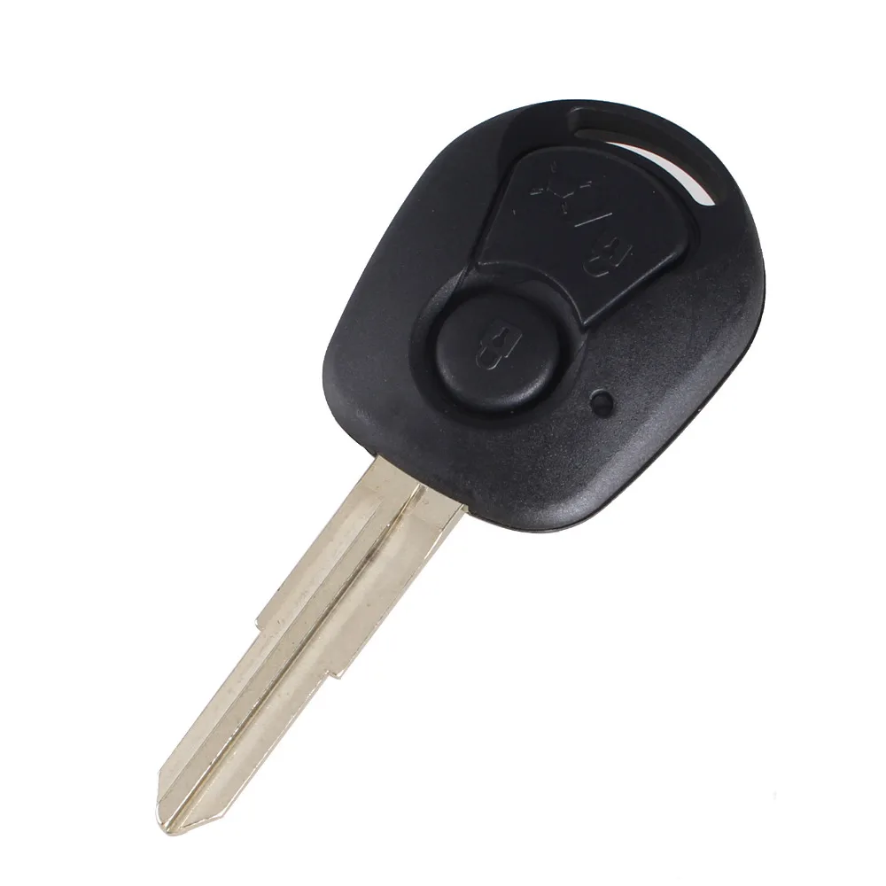 KEYYOU New 2 button Remote Key Shell Fob Case Holder Cover For Ssangyong Actyon Kyron Rexton