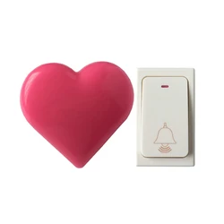 AC110-250V Plug-in Wireless Door Bell Waterproof avoid battery Button Doorbell  with LED light