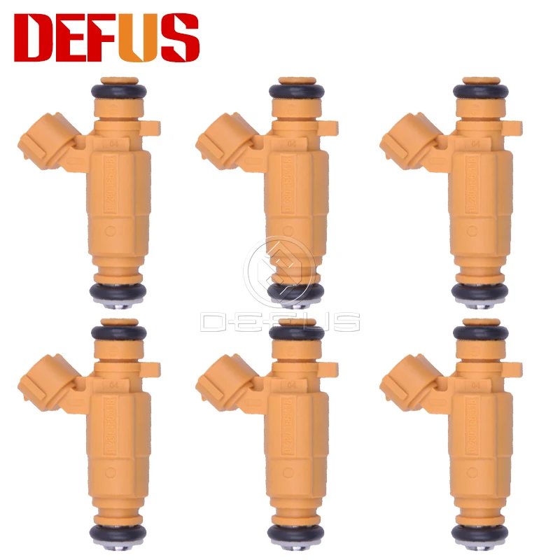 

DEFUS 6x 0280156418 Fuel Injector Bico For Nissan Livina Grand Livina Tiida 1.8 16V Flex 09 0 280 156 418 Injection Nozzle NEW