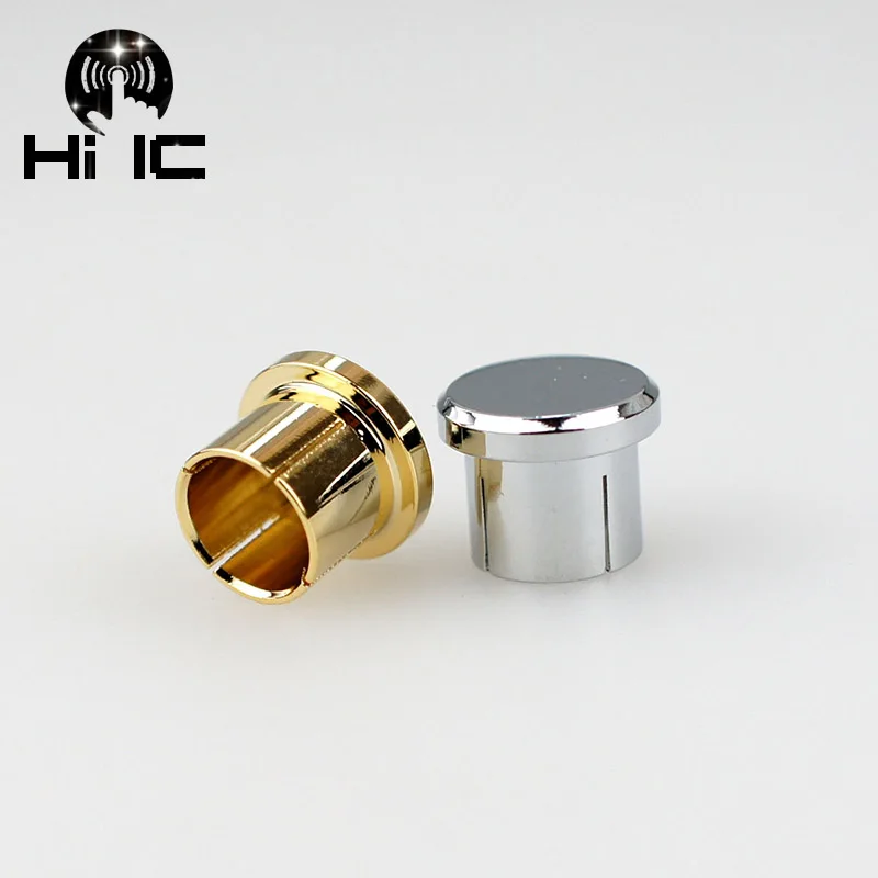 2pcs Protective Cover Gilded Rhodium Plated Covers Dust Cap Shielded Anti-oxidation for RCA  Socket Connector