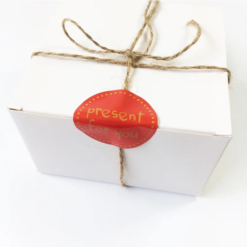 90 Stück/Set, beliebte Aufkleber mit dem Motiv „Ein Geschenk für Sie“, zum Versiegeln von Lebensmitteln, als Geschenkaufkleber für Hochzeiten, in den Farben Weiß/Schwarz/Rot, 3 Farben. – Detail 6