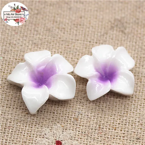 20pcs 16mm Mixed Color flower Plumeria rubra resin flatback cabochon DIY jewelry/phone decoration