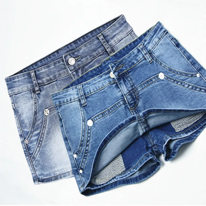 Denim Shorts for Women, Double Zipper, Mini Jean Skirt, Plus Size, New Arrival, Summer Fashion, 2024