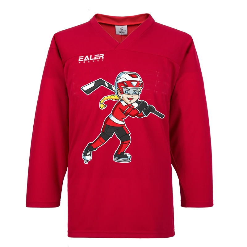 Ice Hockey Shirts For Training  with cartoon logo