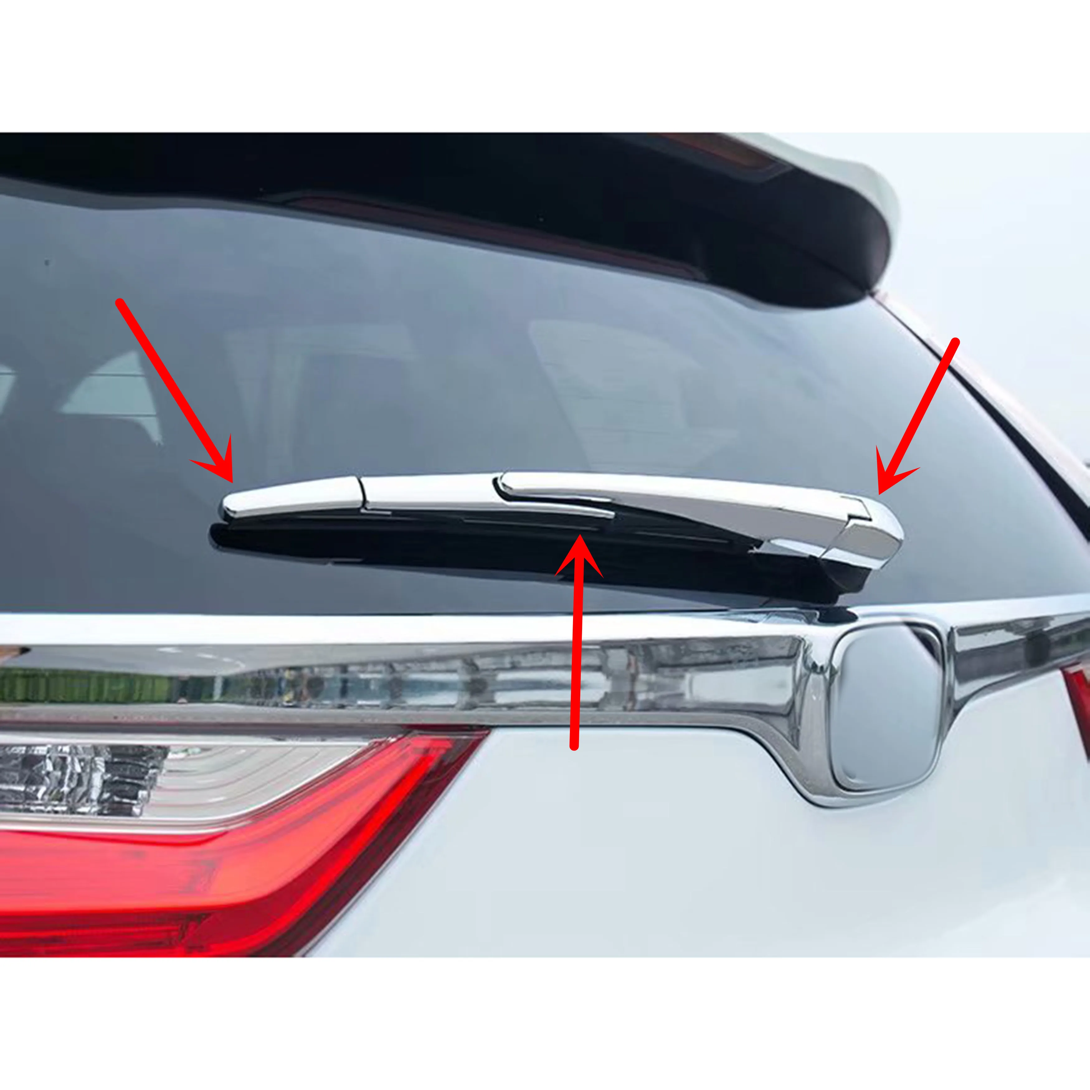 

For Honda CR-V 2017-2019 4PCS Car Chrome Tail Rear Window Windscreen Wiper Cover Trim Car Exterior Accessories Styling
