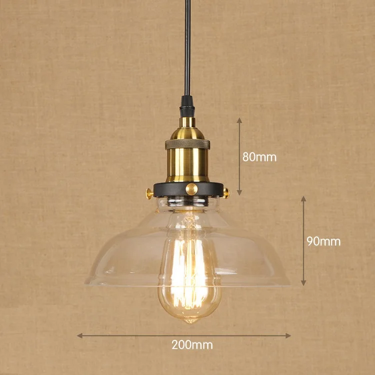 

IWHD Vintage Hanging Lamp LED Style Loft Vintage Industrial Lighting Pendant Lights Creative Kitchen Retro Light Fixtures