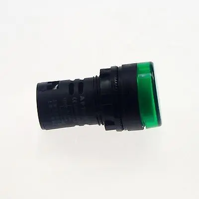 (10) ضوء 24VDC 22 مللي متر القطر الأخضر LED مؤشر الطاقة إشارة 50 مللي متر ارتفاع