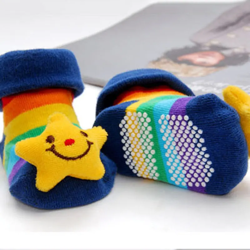 Newborn Baby Socks For Boys Girls Cotton Animal Cartoon Slipper Infant Boy Girl Socks Anti Slip Casual Toddler Home Floor Sock