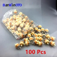 100 Uds nuevo filtro Universal de combustible de Gas y aceite 50cc 70cc 90cc 110cc 150cc 250cc Atv motos de cross Go Karts, Scooters, motocicleta, coche
