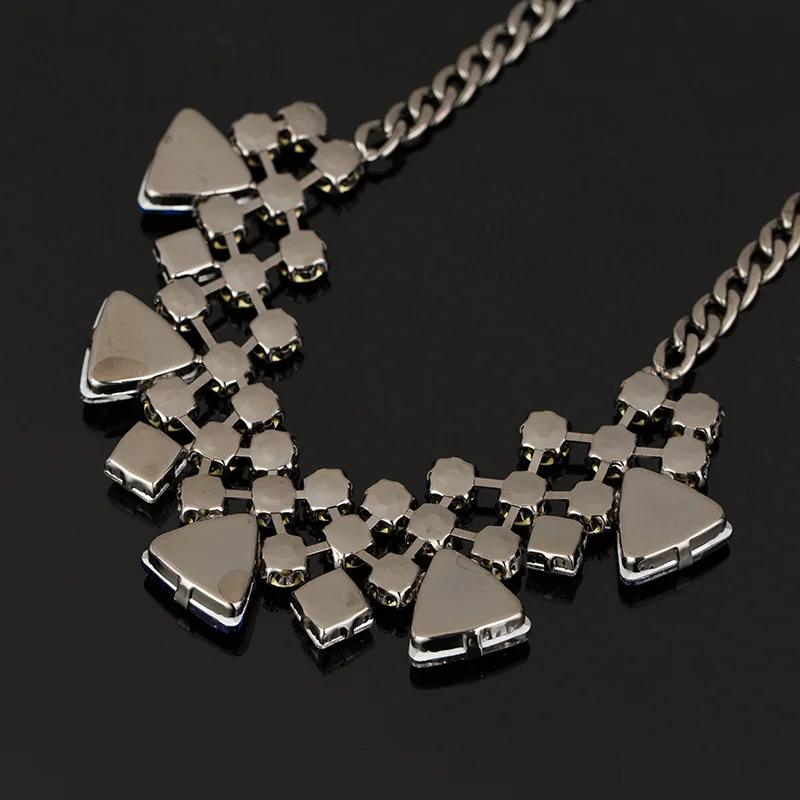 New Super star Sale Newest Women Semi-Precious Stones Fashion Crystal Necklace & Pendants Brand Jewelry statement jewelry #N002