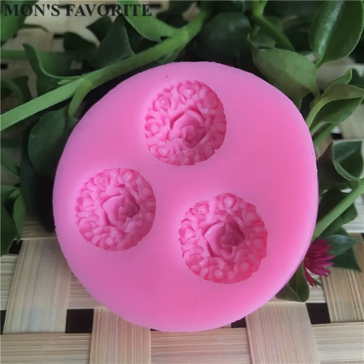 Laciness Portrait Flower  Shape 3D Silicone Cake Mold Tools Soap Chocolate Mould For The Kitchen Baking Clay Mold D088