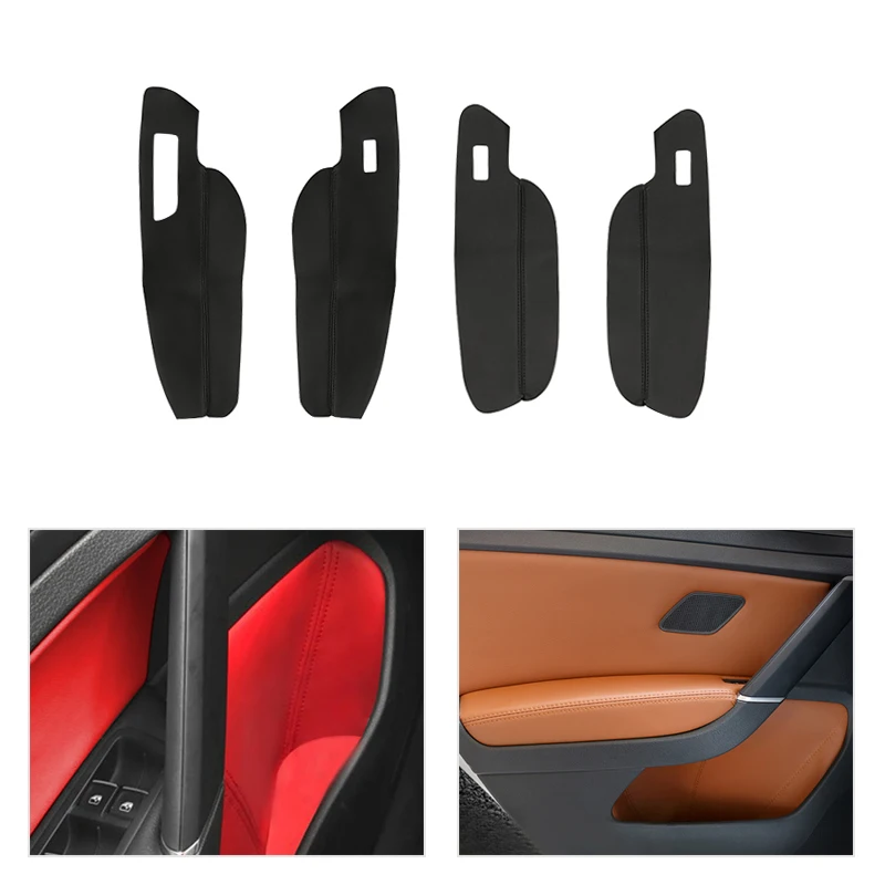 

Car Interior Center / Door Armrest Panel Microfiber Leather Cover Trim For VW Golf 7 2014 2015 2016 2017 2018