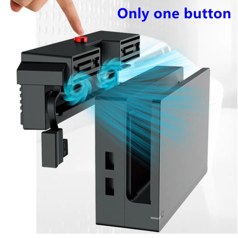 Nintend Switch 5000RPM Cooling fan 2 Fans External USB Power Super Turbo Temperature Cooler Fan For Nintendo Switch NS Console