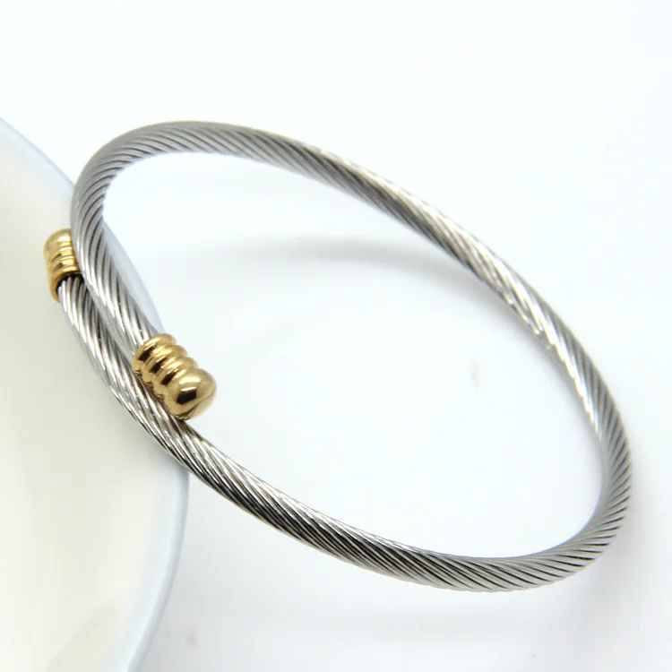 New Arrivals Simple Elegance Fashion Jewelry Bracelets & Bangles 5-color Stainless Steel Bracelets For Women