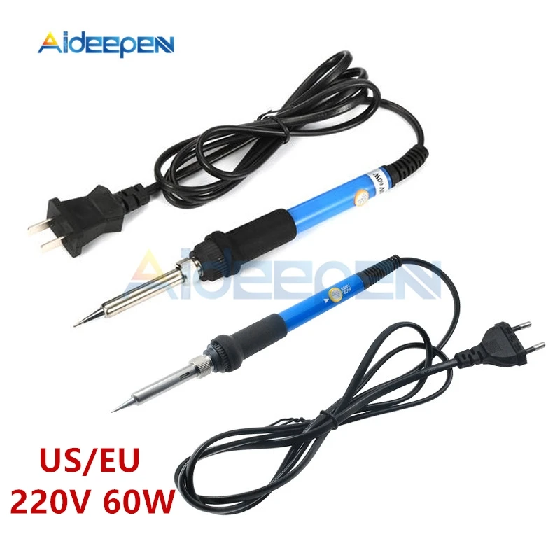 110/220V 60W Adjustable Temperature Electric Soldering Iron Handle Heat Pencil Soldering Iron Welding Solder Rework Station Tool