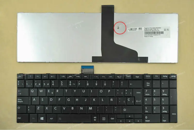 جديد SP الإسبانية Teclado لوحة المفاتيح لتوتوشيبا الأقمار الصناعية C870 C870D C875 C875D كمبيوتر محمول أسود WIN8