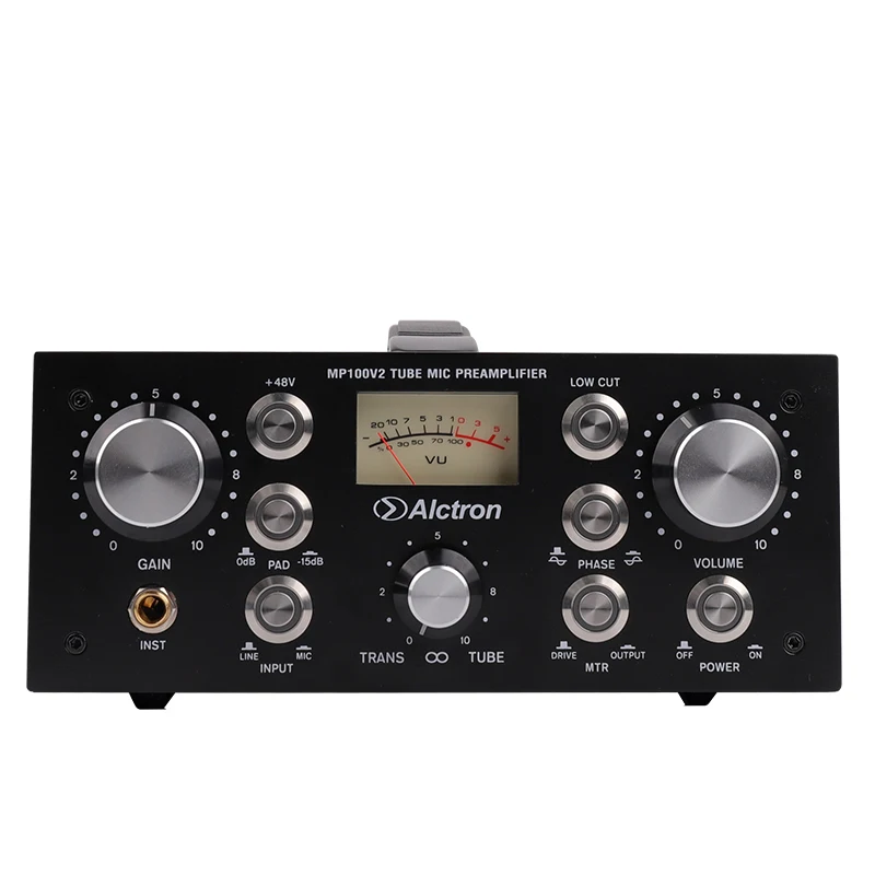 Alctron MP100V2 tube& fet mic amplifier with multi-function knobs, amplify each signal carefully