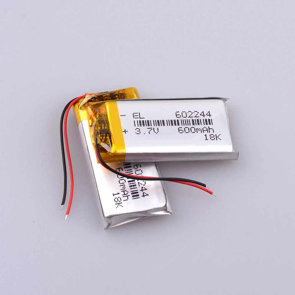 3.7V 600mAH 602244 602045 Rechargeable Lithium Li-ion Polymer Battery