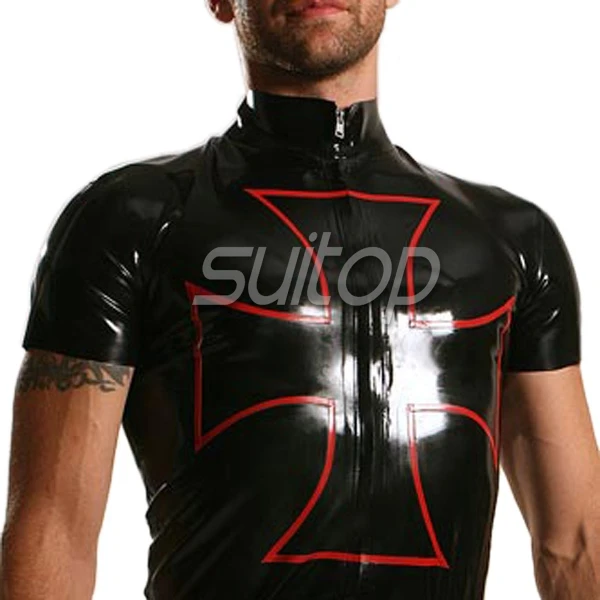 Men 's 100% handmade rubber latex top for man