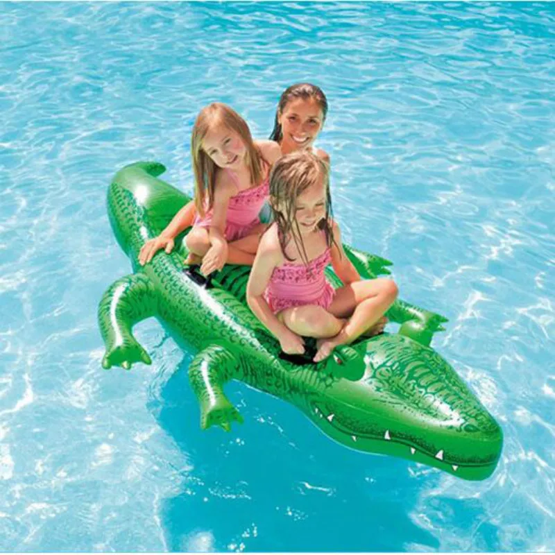 Hot sale summer kids Inflatable Alligator Crocodile inflatable games swimming pool.168*86/203*114 inflatable Ride-ons Toy