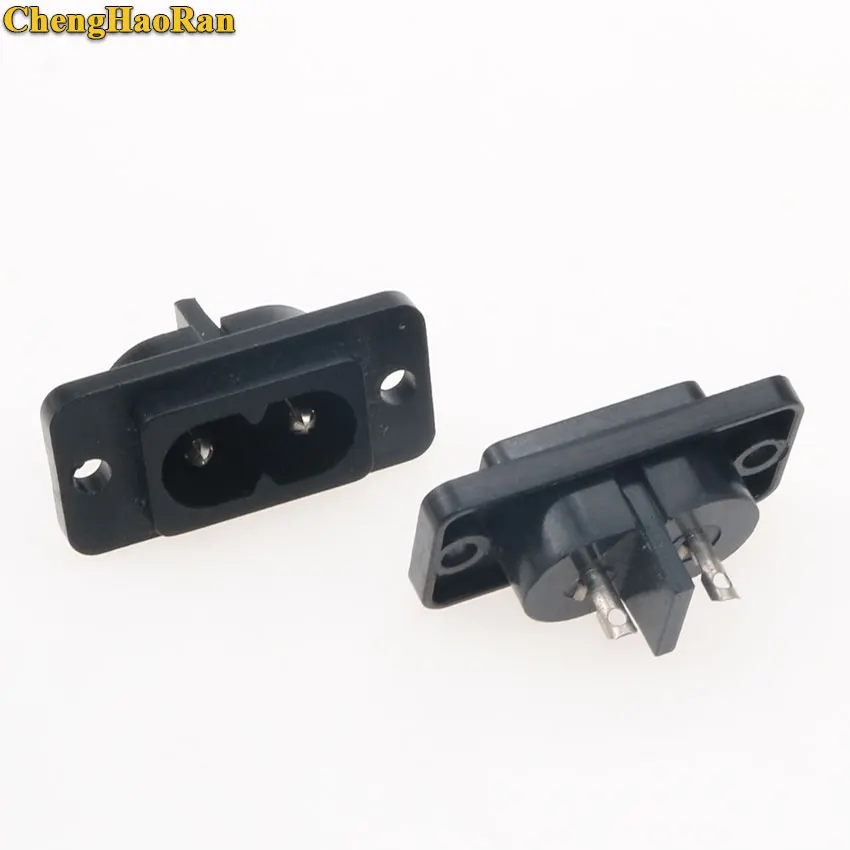 ChengHaoRan 1 ud. 2 pin AC Power Socket AC Power plug conector
