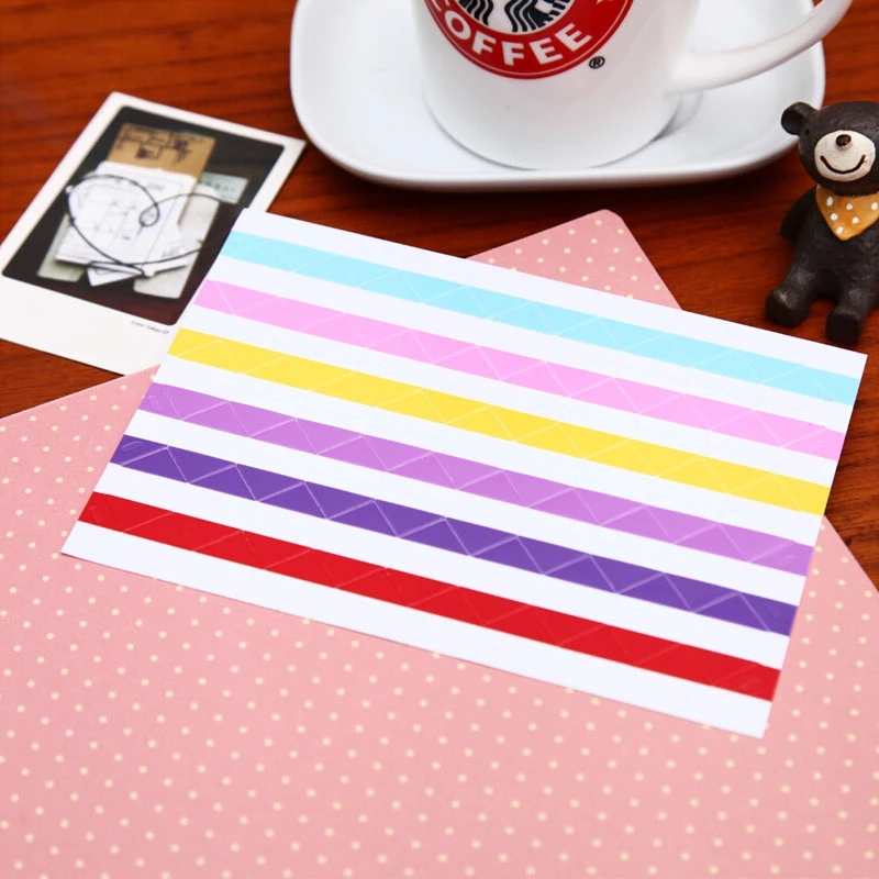 1 foglio = 102 pezzi Instax Mini High Hand-made materiale Album Decor Sticker Retro Pvc Photo Corner