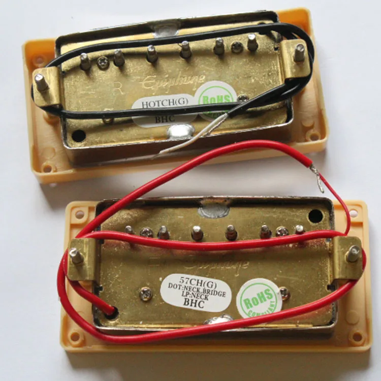 Original 57CH Classic PAF Humbucker Pickups With pickupguard ( black or cream and screw)