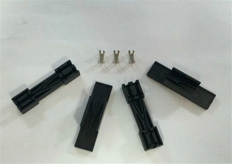 1*2 صندوق فرن صغير لكابل إسقاط FTTH أنابيب واقية مادة ABS أسود 40*10 مللي متر حماية الألياف البصرية 100 قطعة