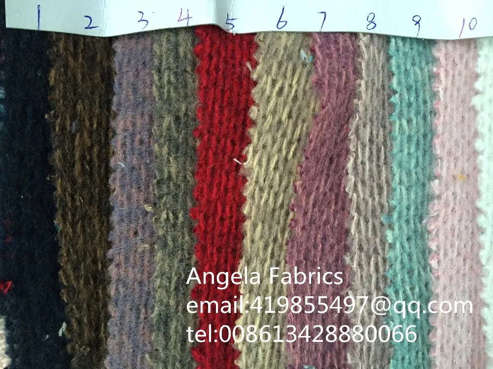 

New Soft Knit Fabrics Stretch Angola Sweater Fabrics , for Garment Sweater clothes ,Baby Newborn photography props