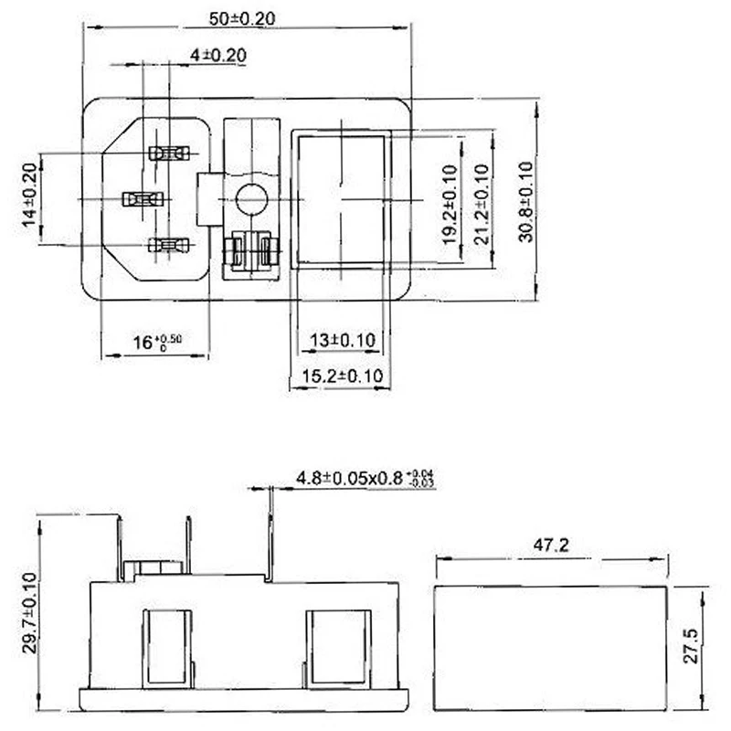 ロッカーヒューズスイッチ,高品質の赤色光,iec 320 c14ソケット,10a 250v b2c