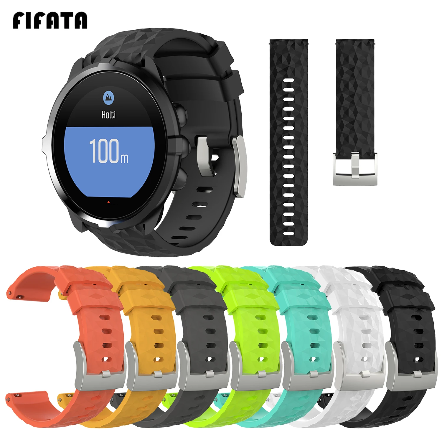 

Сменный силиконовый ремешок FIFATA для наручных часов Suunto 9/9 Brao/D5/D5I/Suunto Spartan Sport наручные часы HR Baro Смарт-часы