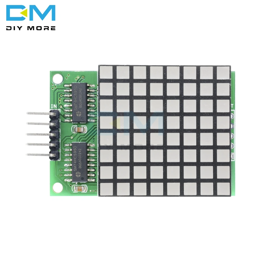 8x8 8*8 8X8 Display a LED rosso a matrice quadrata Dot 74 hc595 modulo Driver per unità per scheda Arduino MEGA2560 DUE Raspberry Pi