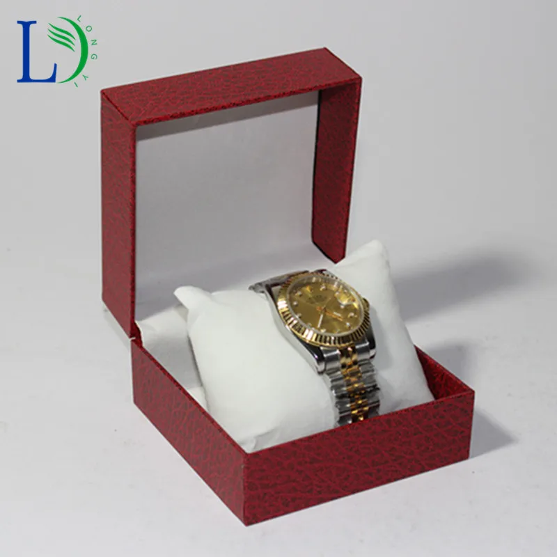 New PU Watch Box Lichee Pattern Display Case for Watch Jewelry Storage Holder Packaging Case Organizer Gift Boxes Wholesale