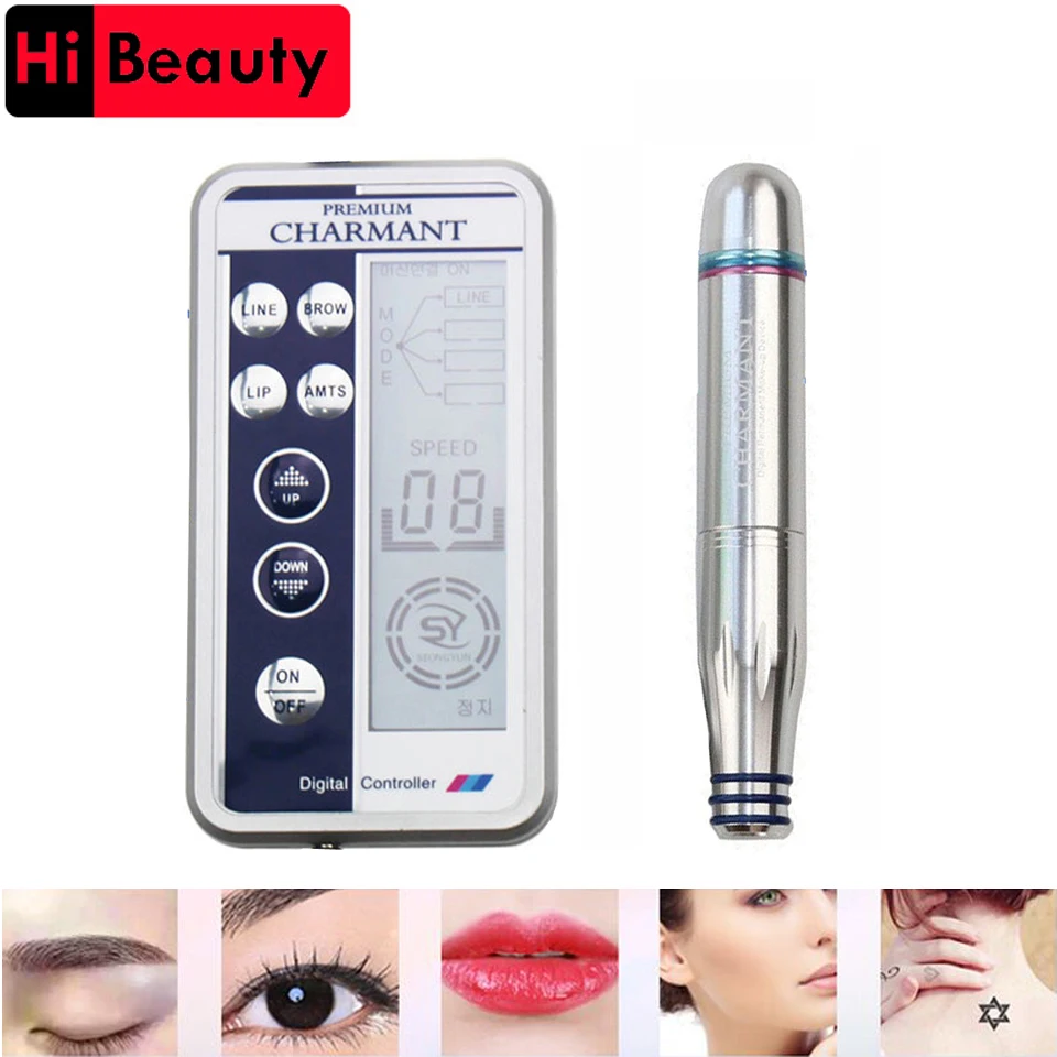 

Electric Auto Rotary Micro MTS Derma Therapy Makeup Tattoo Pen Machine Digital Controller For Eyebrow Lip Line Microblading