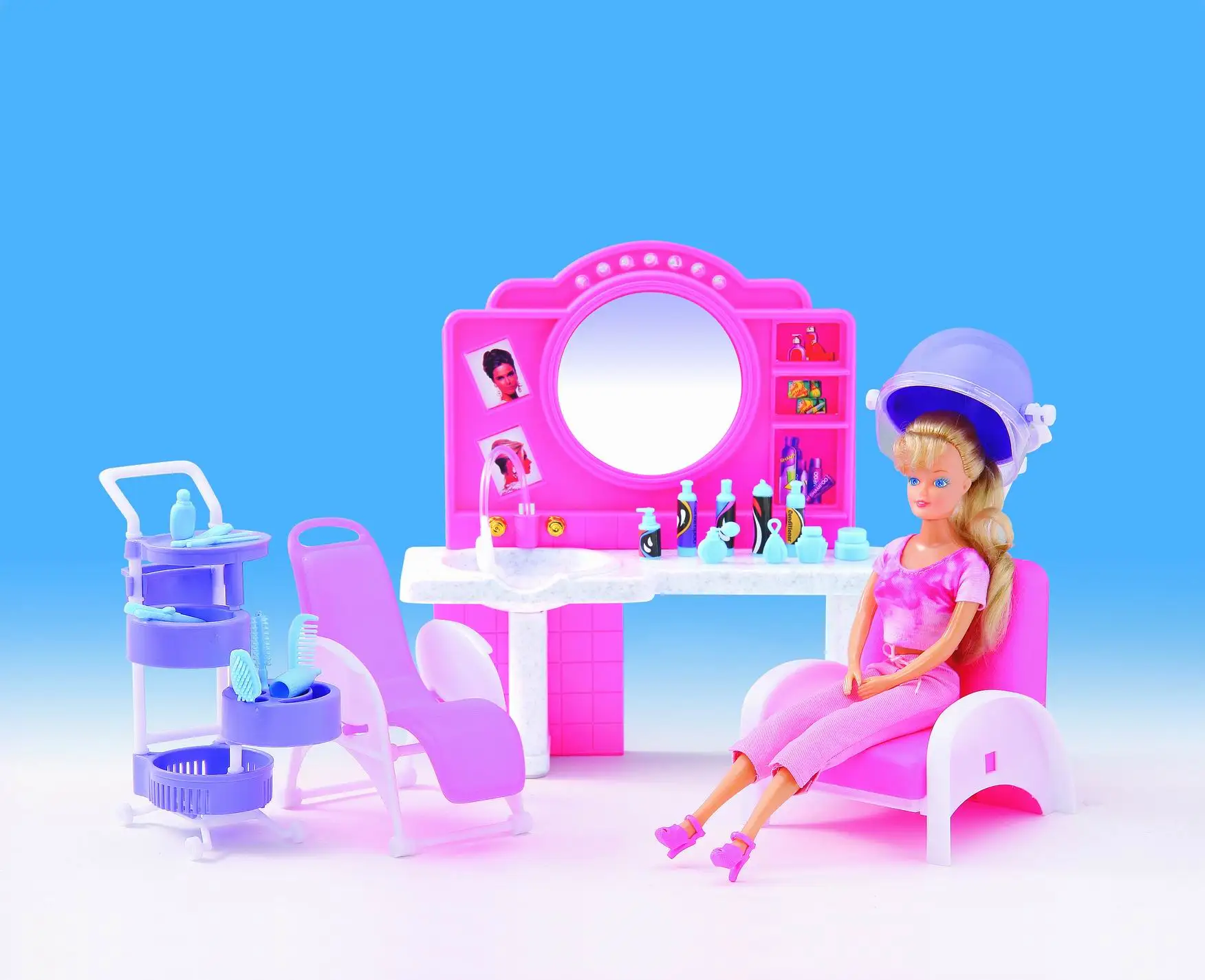 for princess for barbie barber hairdresser beauty salon hair salon bjd doll accessories house furniture set toy