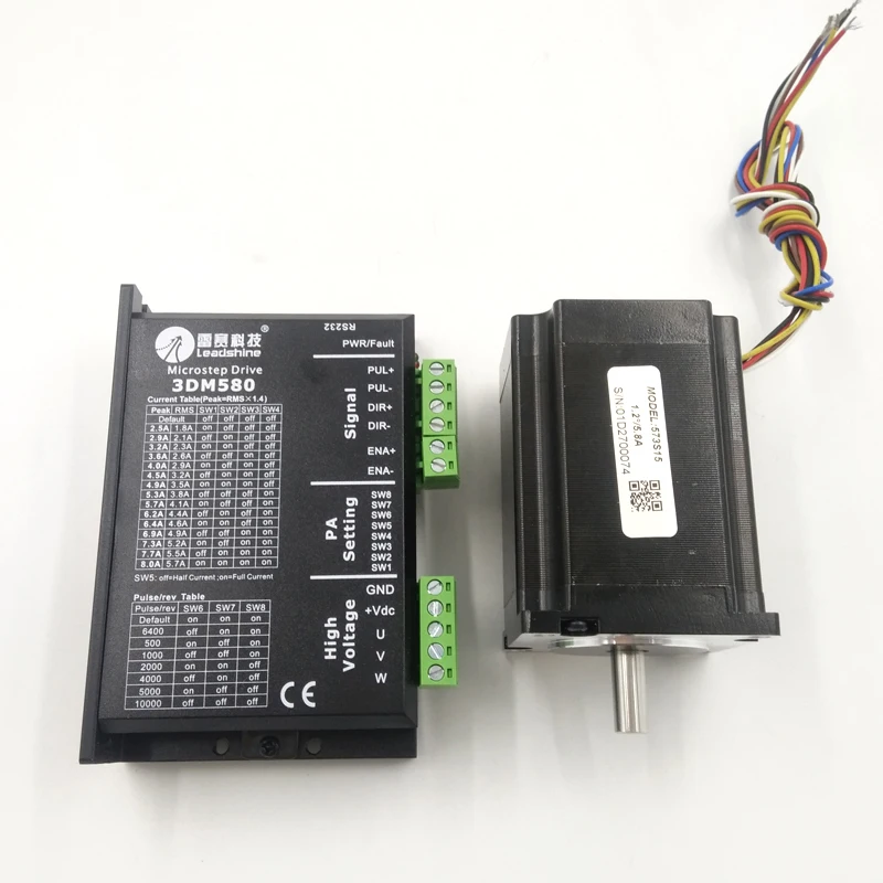 

Stepper Motor 573s15 driver 3DM580 3phase 1.5nm for y axis for co2 laser cutting machine