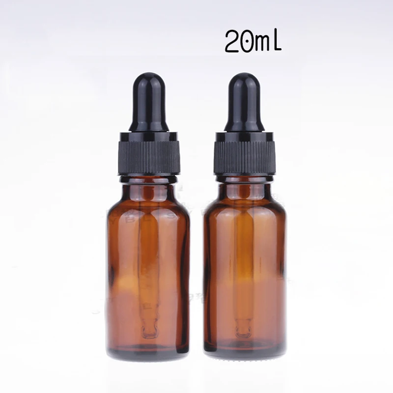 

Amber Bottle 20ml With Childproof Cap Brown Glass Essential Oil Liquid Dropper Bottle Pipette Empty Bottle In Stocks