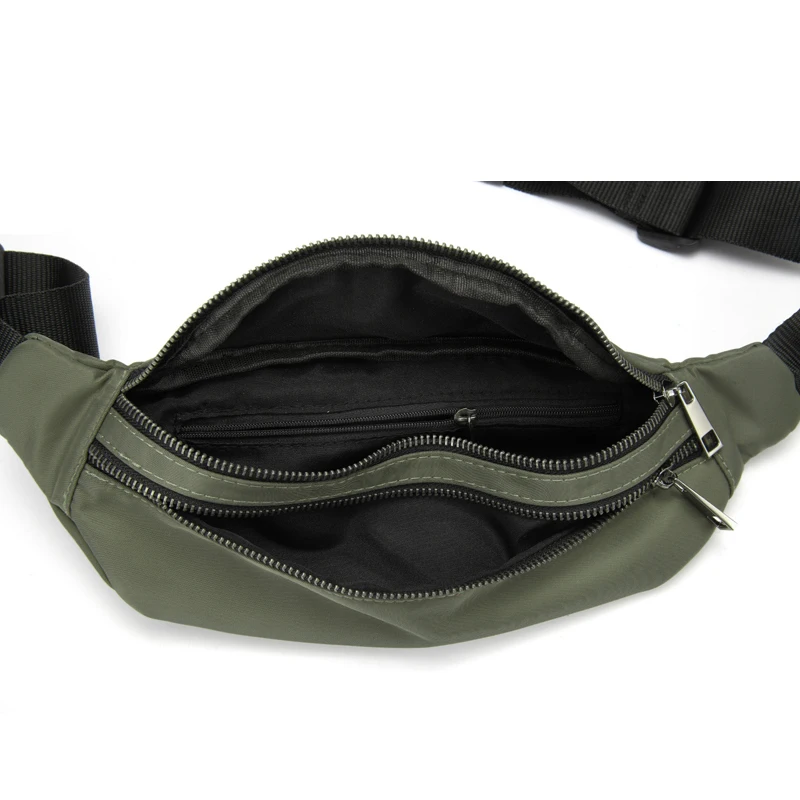 Annmouler Fashion Trendy Waist Bags Classic Women Belt Pack Casual Small Bags Unisex Double Zipper Travel Fanny Pack for Gifts