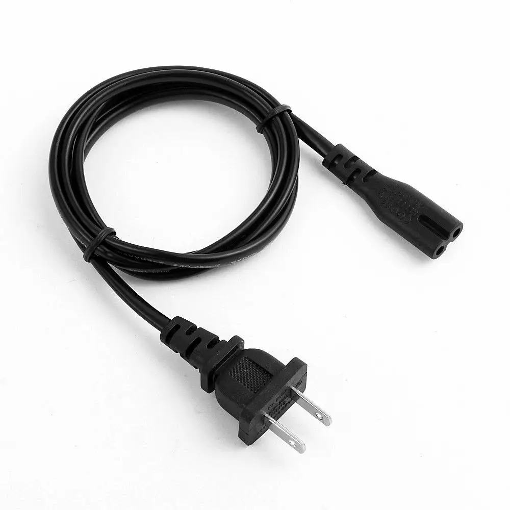 2-Prong AC Power Cord Cable Lead For HP Deskjet Printer Scanjet Scanner Adapter