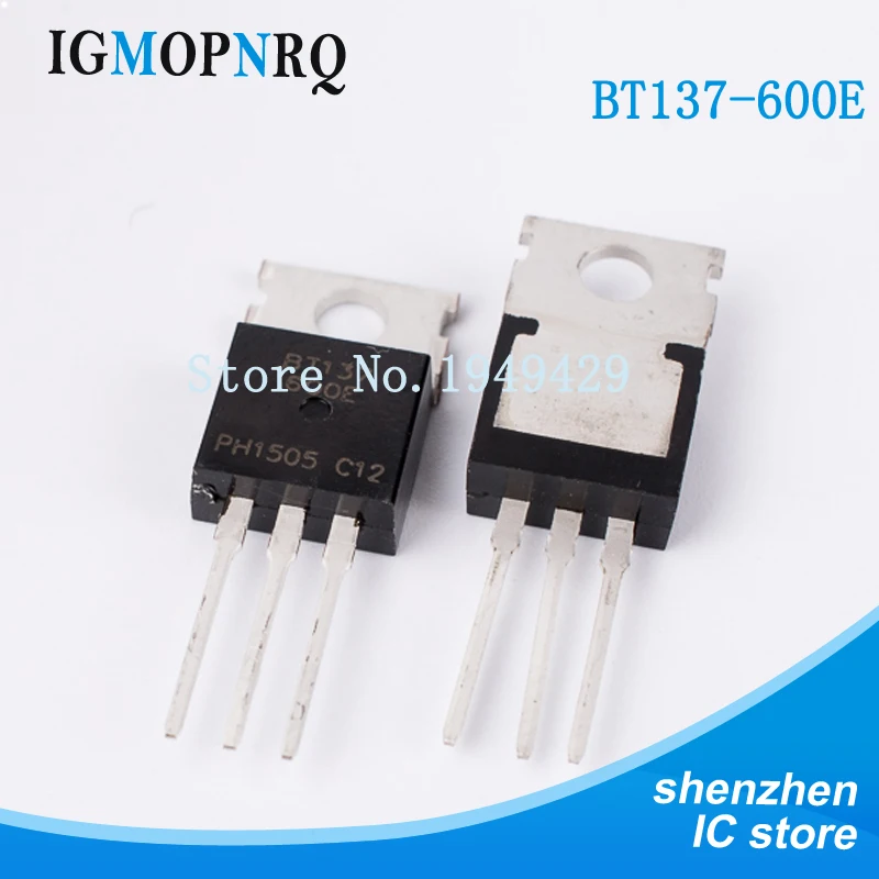 

10000PCS/lot BT137-600E BT137-600 TO-220 BT137 Triac BL Bipolar Production