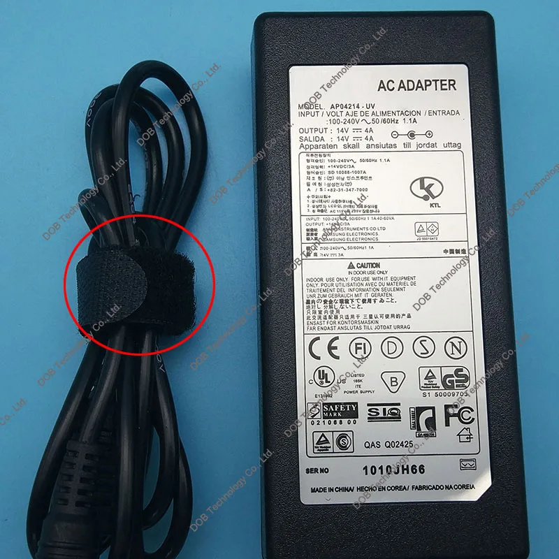 14V 4A 56W AC Power Laptop Adapter For sumsang LCD SyncMaster Monitor S24A350H B2770 P2770H P2370H Notebook Power Supply