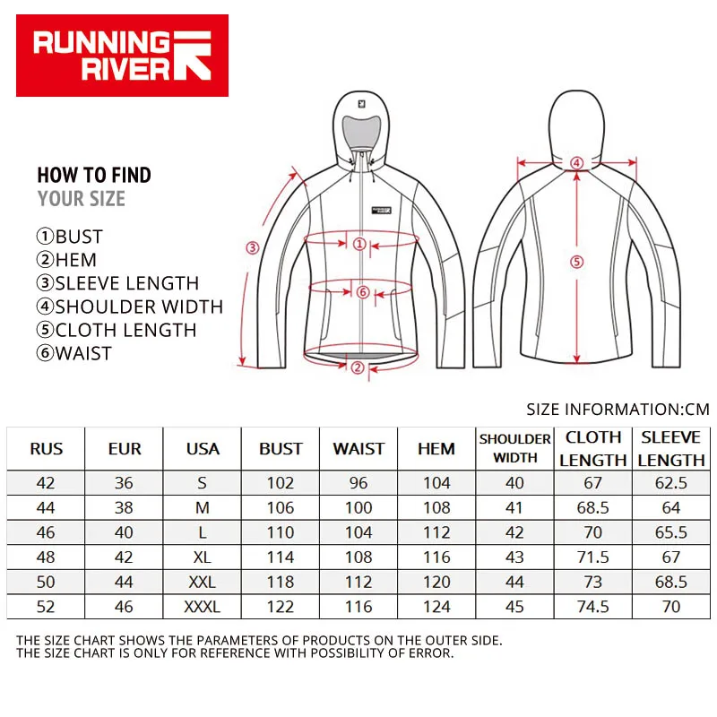 RUNNING RIVER Brand Women Ski Jacket 4 Colors Size S -3XL Waterproof Ski Snow Jacket Women Winter Outdoor Sports Coat #A7000