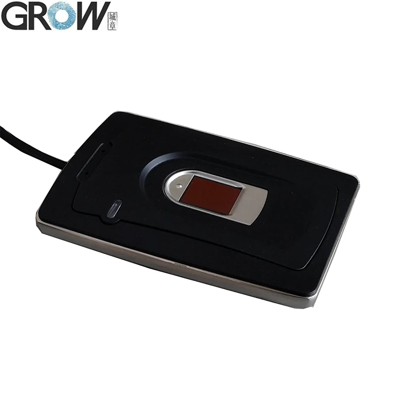 GROW R101N Biometric Desktop Capacitive USB Fingerprint Reader With 1000 Capacity For Lunix Windows Android Free SDK