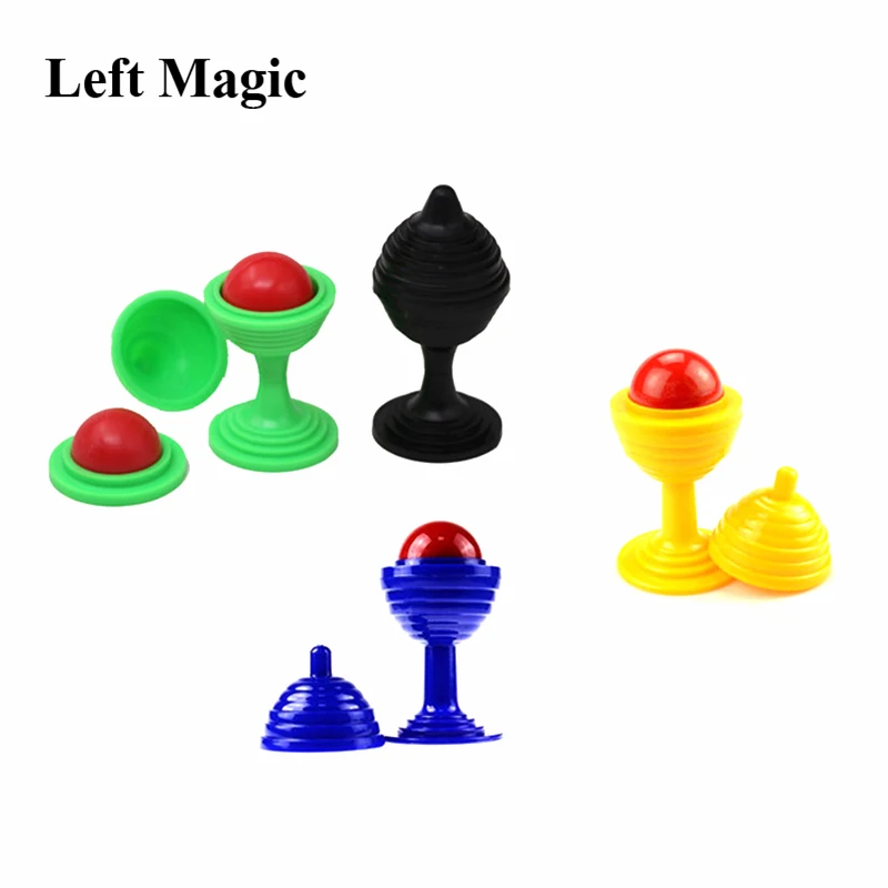 50sets Mini Height 7CM Small Ball And Vase Magic Tricks Disappearing Ball Vase Close Up Party Trick Kids For Fun Magic Props