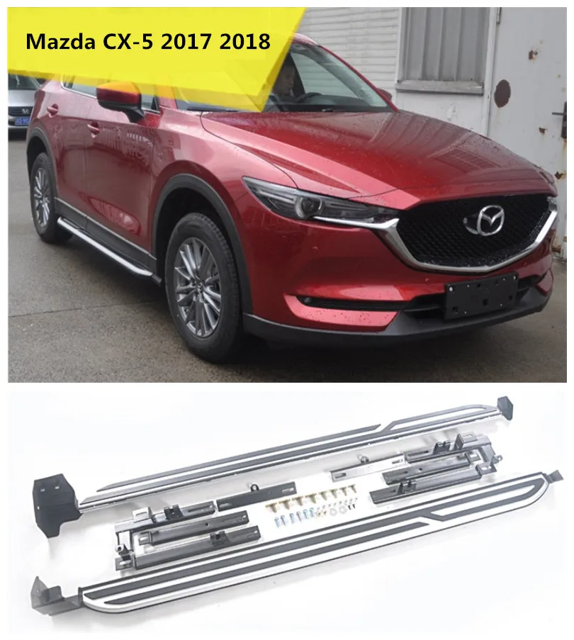 For Mazda CX-5 2017 2018 Running Boards Auto Side Step Bar Pedals High Quality Original Design Nerf Bars