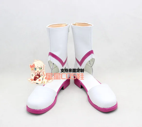 Elsword – bottes de Cosplay, chaussures de maître élémentaire Aisha Revan X002