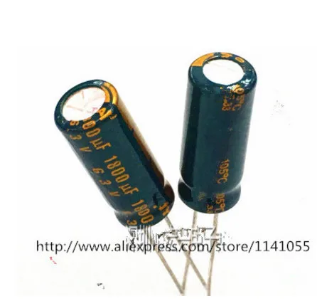 

Electrolytic capacitor 1800UF 6.3V 6.3V 1800UF 10*16mm 8*16mm best quality New origina