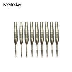 Easytoday 9Pcs/set Darts Barrel Accessories High Quality Metal Darts Steel Tip Barrel Darts Professional Accessories 21g Barrel