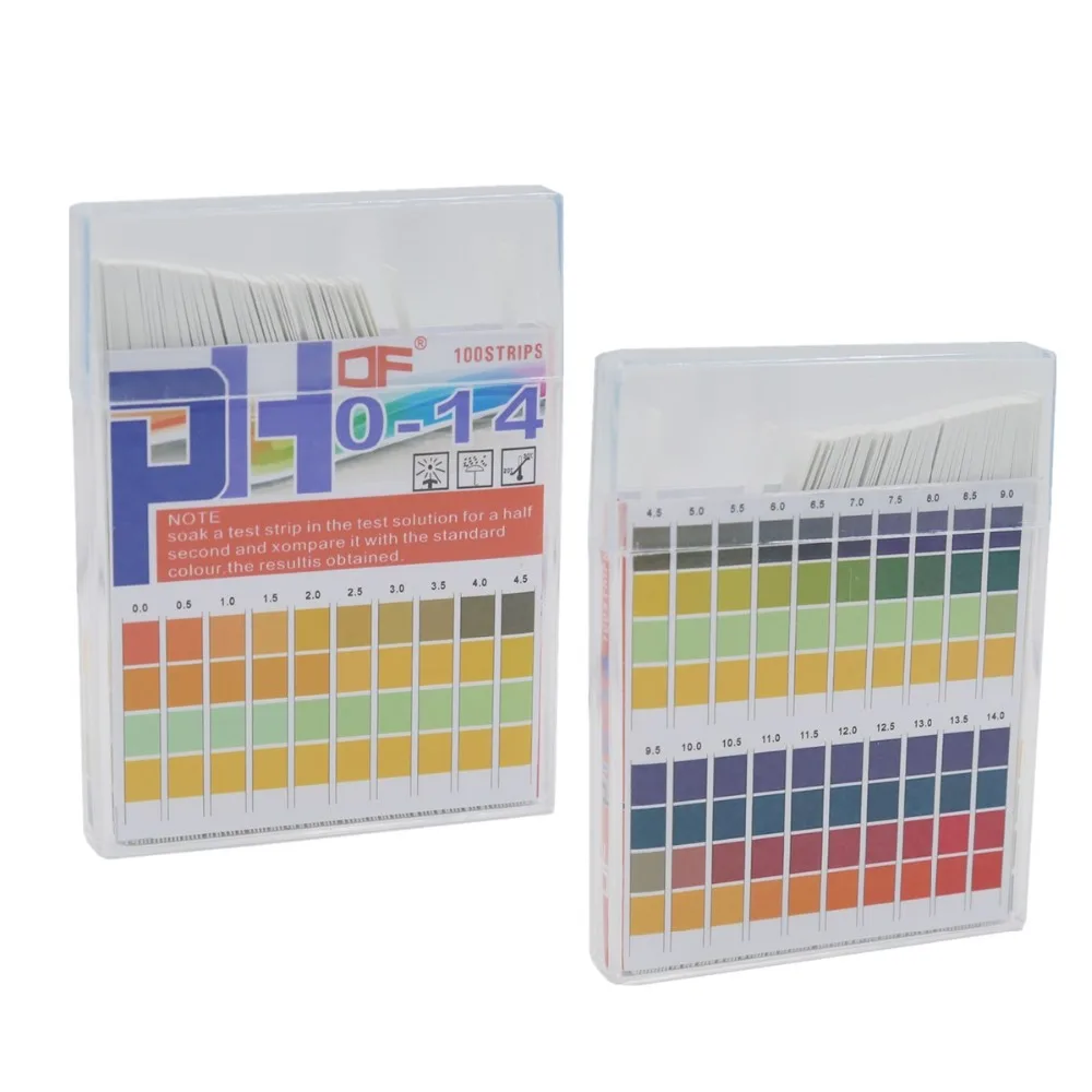 PH 0 -14 Test Paper - Pistha 80 PCS PH 0-14 Test Paper Litmus Strips Tester for Saliva Urine Water Soil Testing